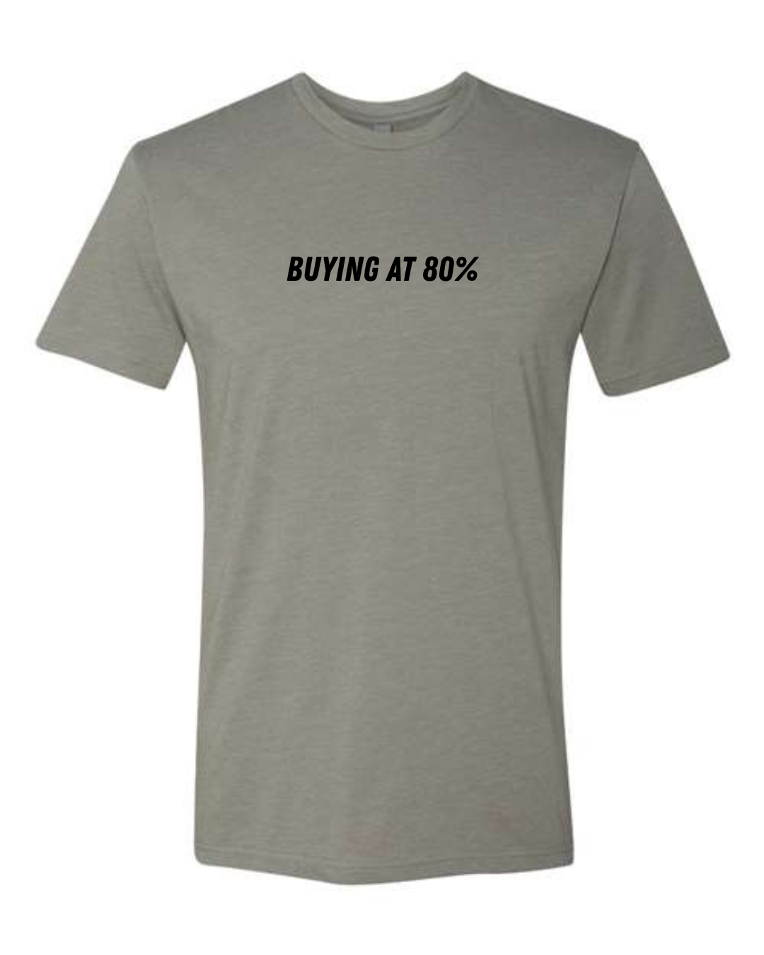 Cotton/Polyester T-Shirt  "Buying at 80%"